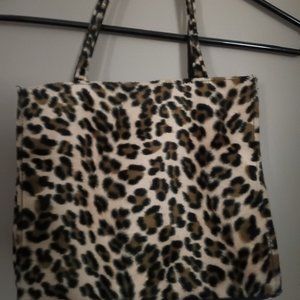 ANIMAL PRINT SNAP HANDBAG